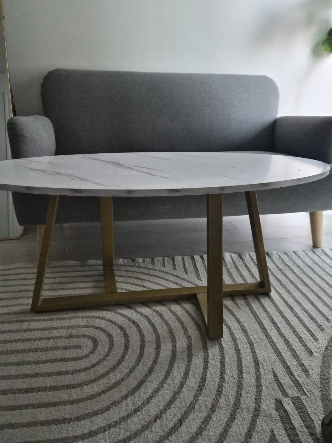 Grey Fabric Loveseat - photo 2