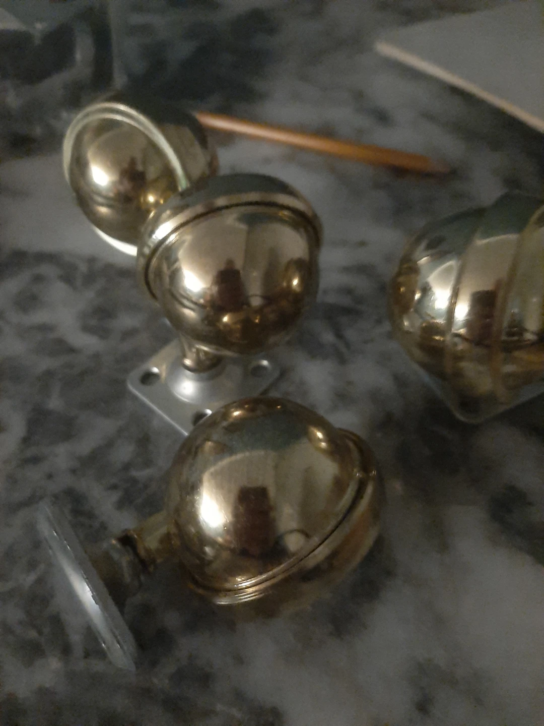 Set of 4 Brass Ball Casters - photo 3