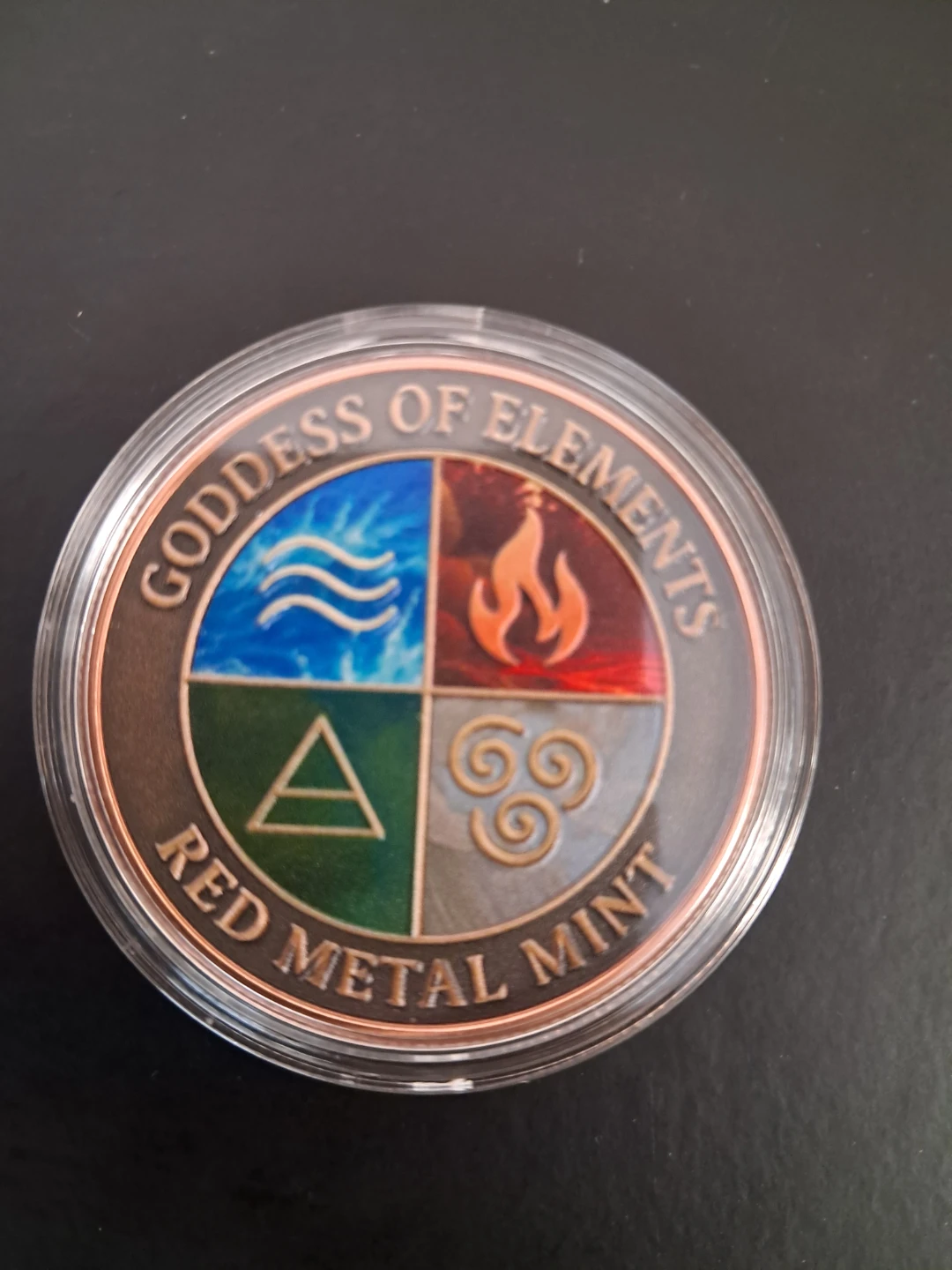 Set of 5 x 1oz 999 Copper Goddess of Elements Set Collectibles - photo 2