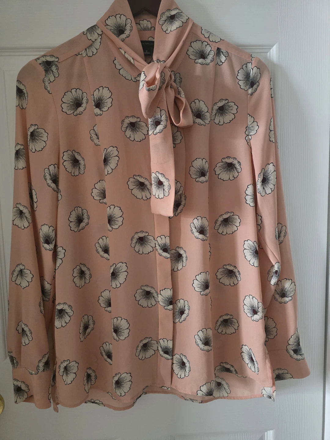 Ann Taylor Pink Floral Blouse - Size S