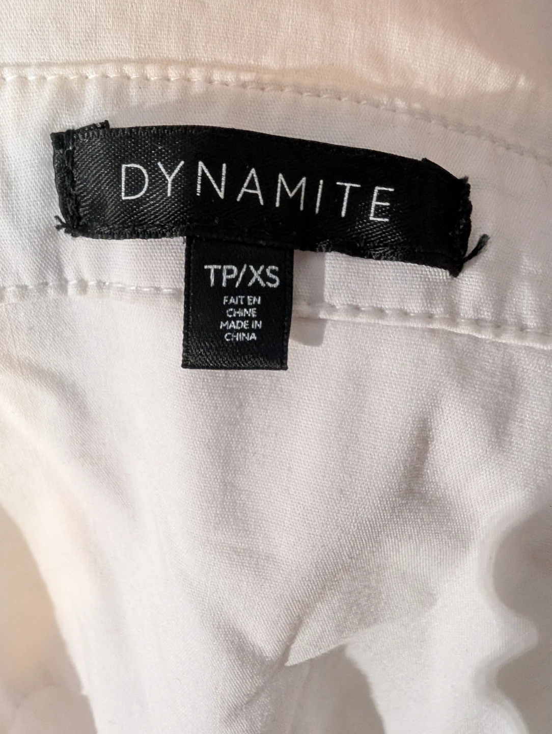 Dynamite White Button-Up Shirt - photo 3