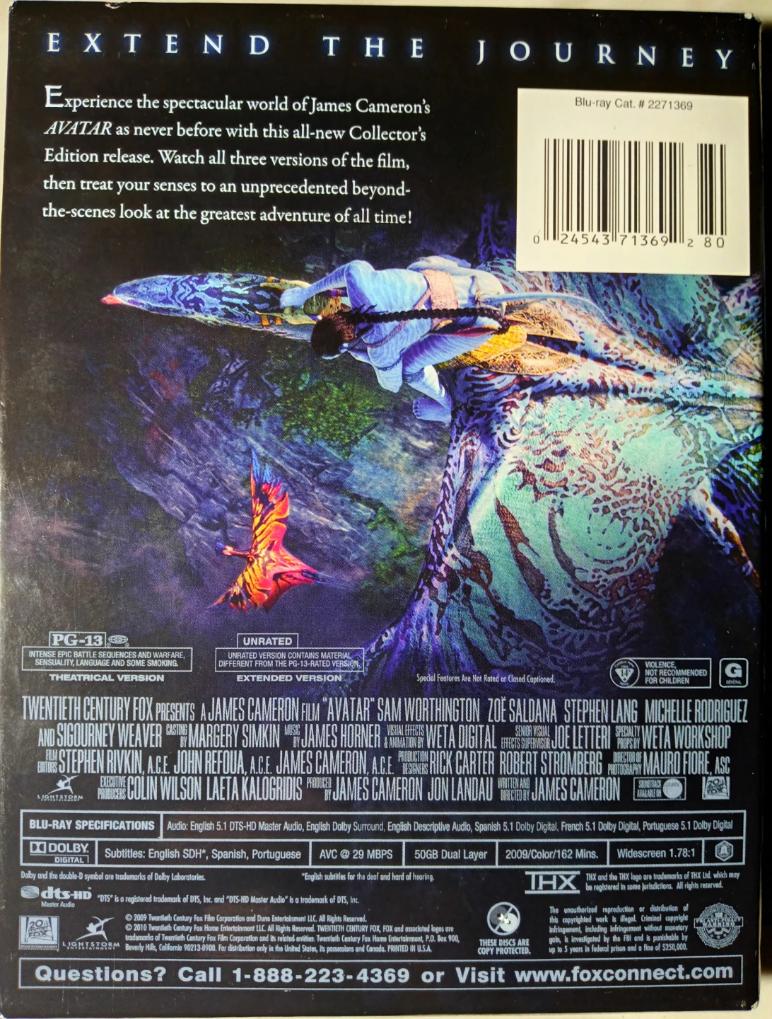 Avatar Extended Blu-ray Collector's Edition (3-Disc Set) - photo 3