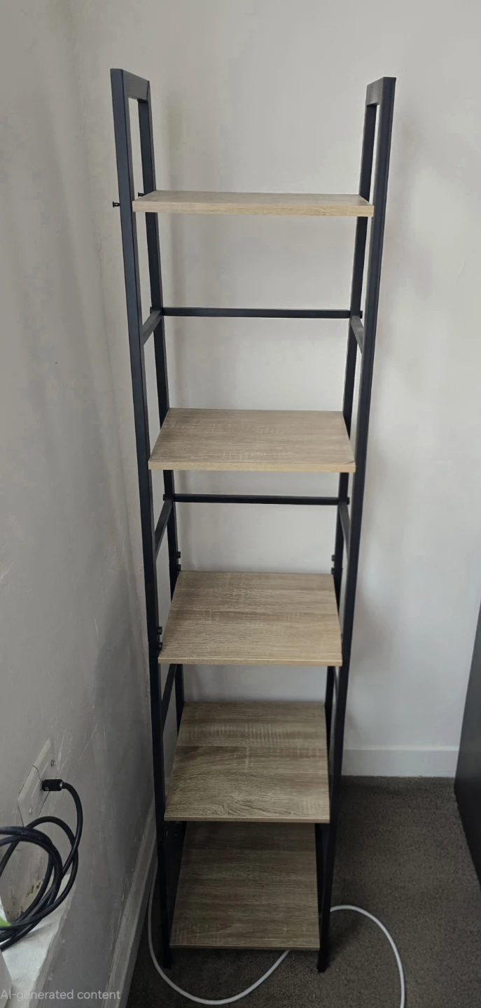 5-Tier Ladder Bookshelf