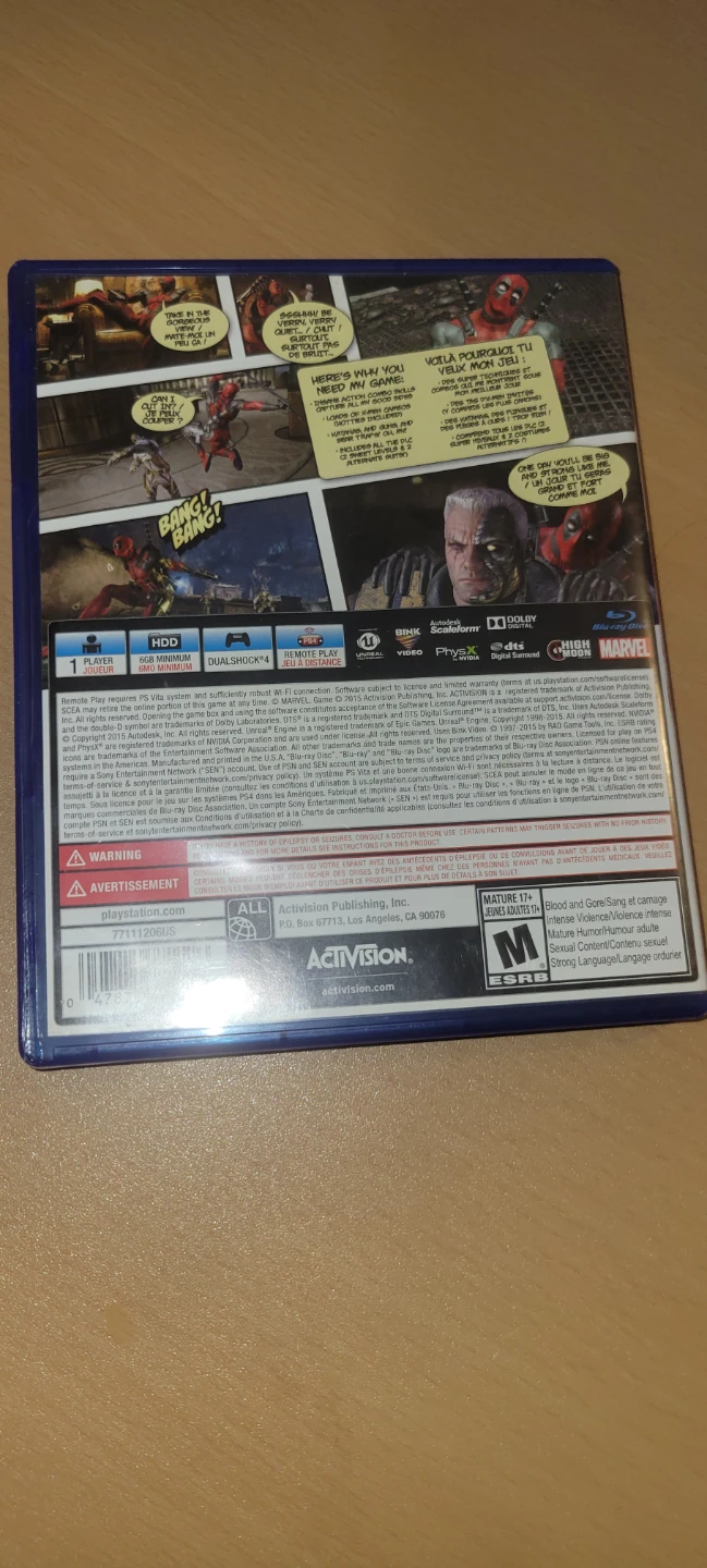 Deadpool (PS4) – Complete with Case – Great Condition – $70 - photo 3