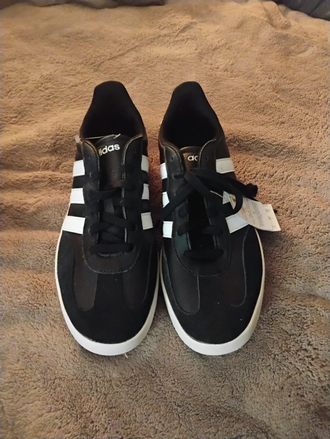 Adidas Men's Black & White Sneakers - Size 11