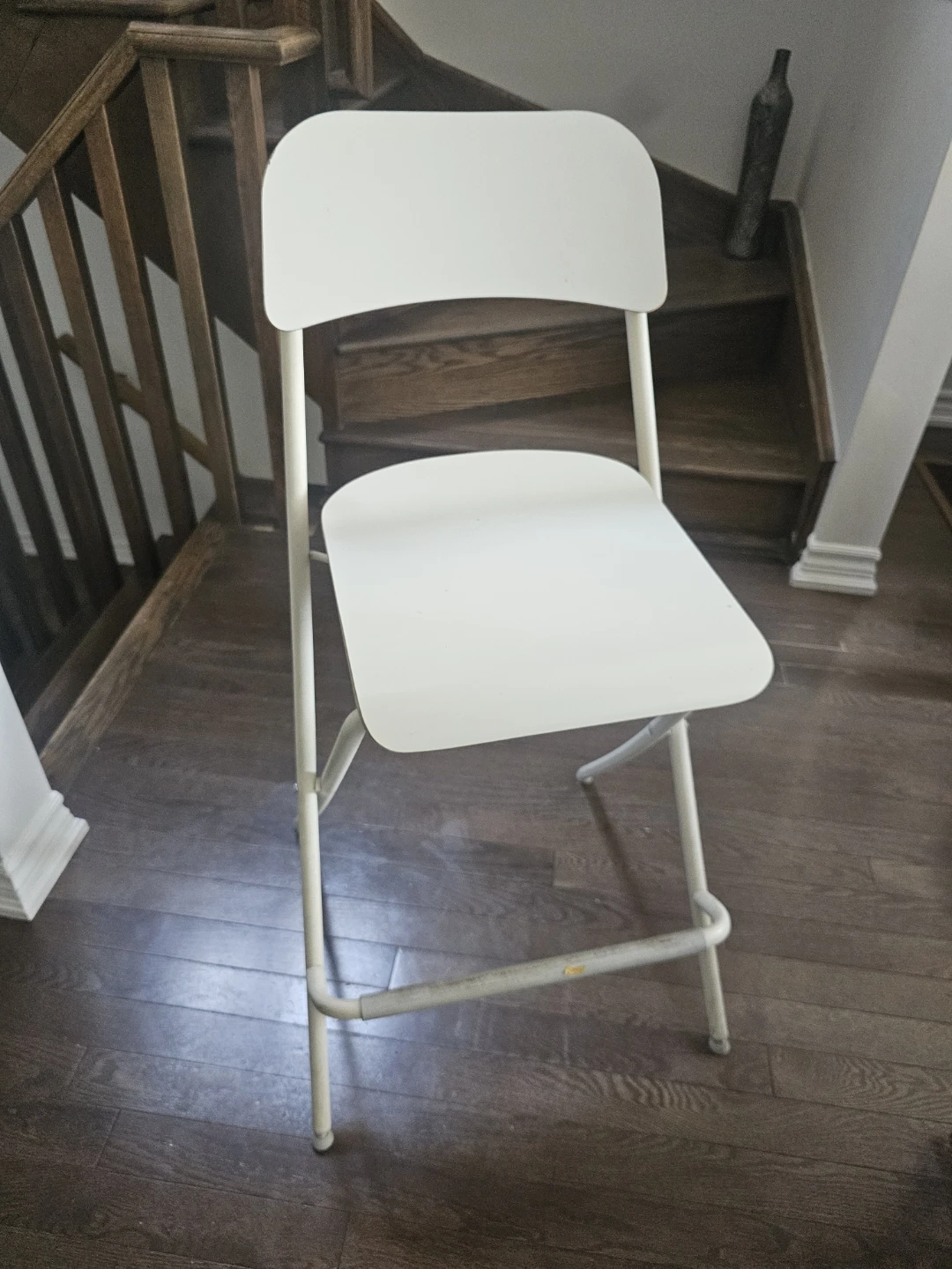 White Folding Bar Stool