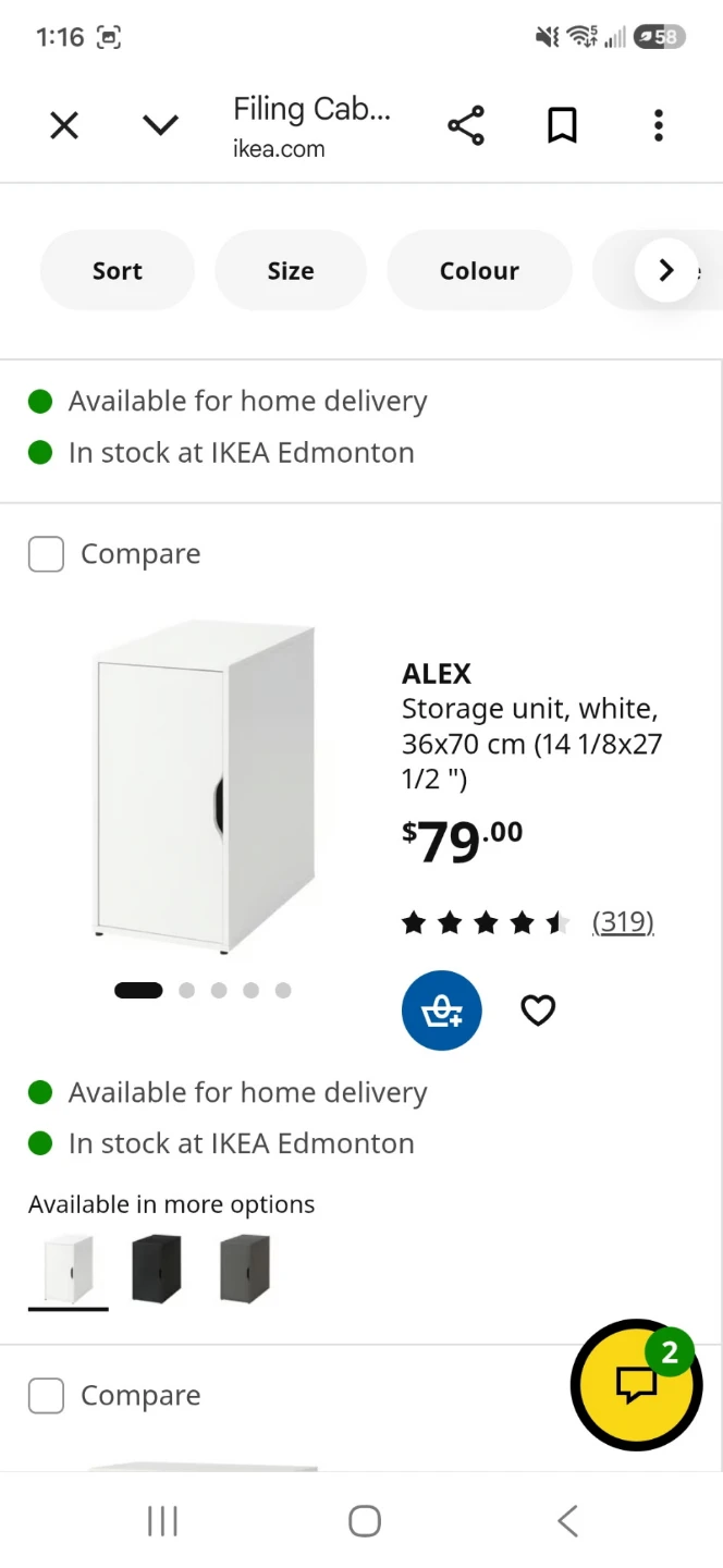 IKEA ALEX Storage Unit White