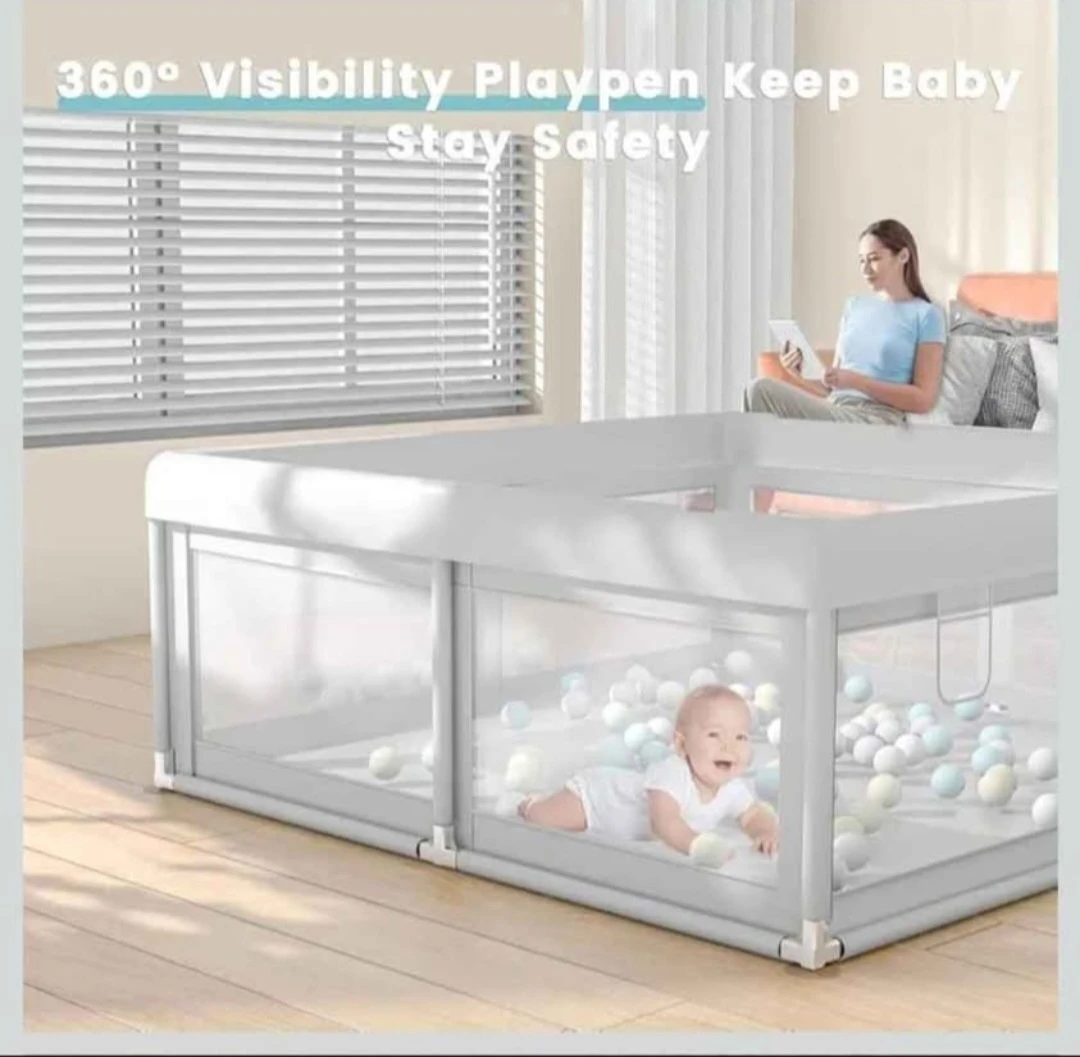 Size 47x47 inches Baby Playpen Play Pens for Babies and ... - photo 2