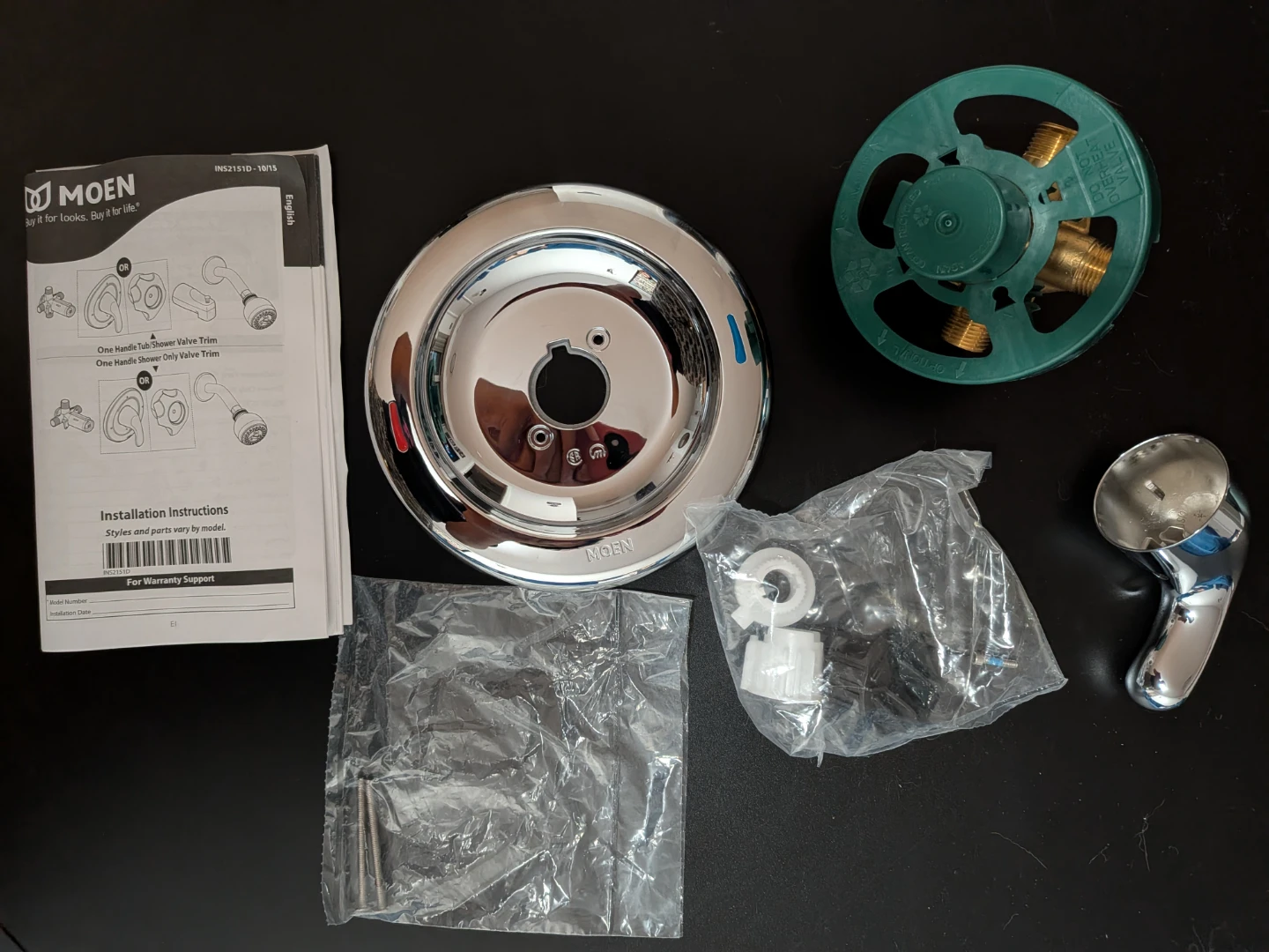 Moen Adler Chrome Tub & Shower Trim Kit (Valve Trim Only) – New - photo 2
