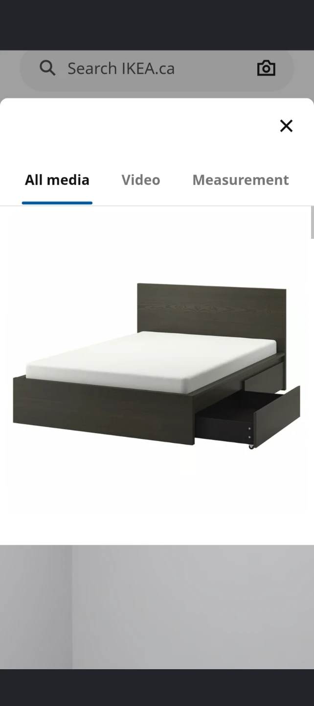 IKEA Bed Frame with Storage Drawers