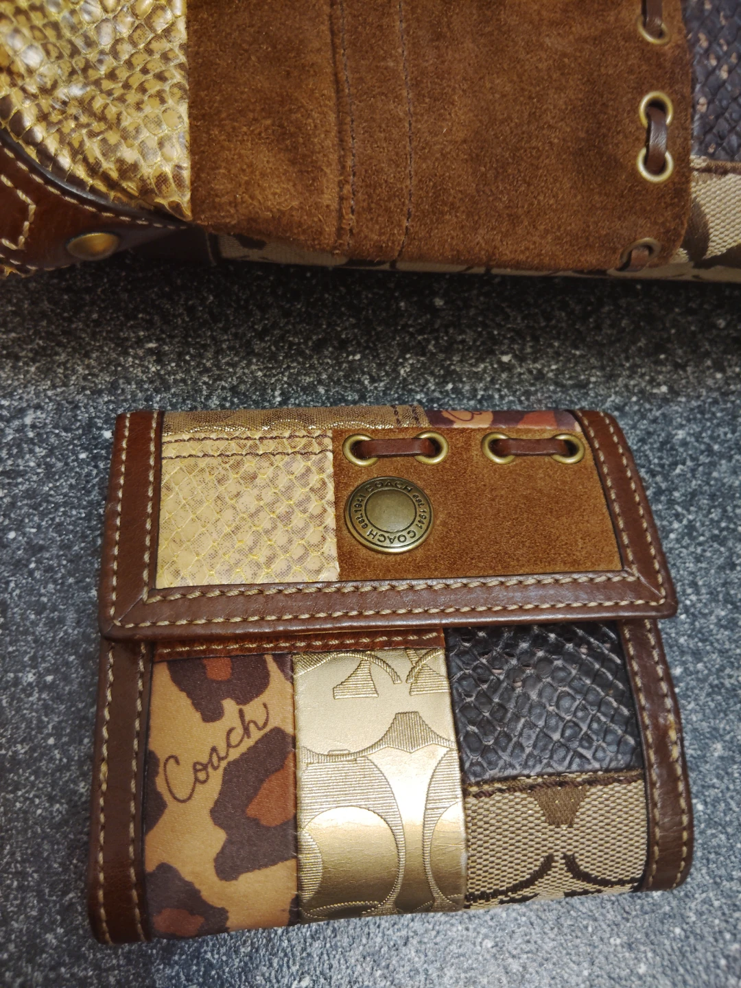 Authentic Y2K Vintage Coach Bag + Matching Wallet Set - photo 5