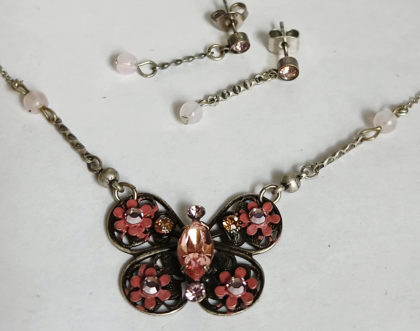 Butterfly Necklace and Earring Set - photo 3