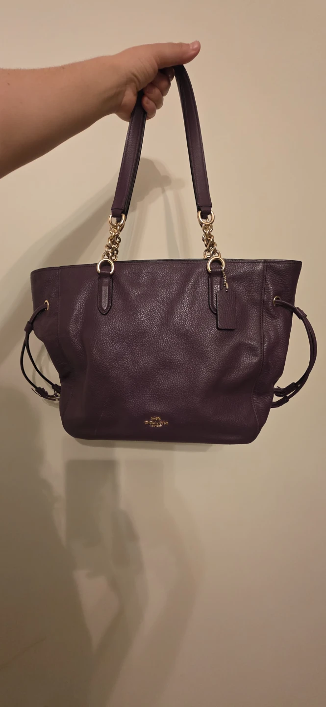 Coach Leather Tote Bag