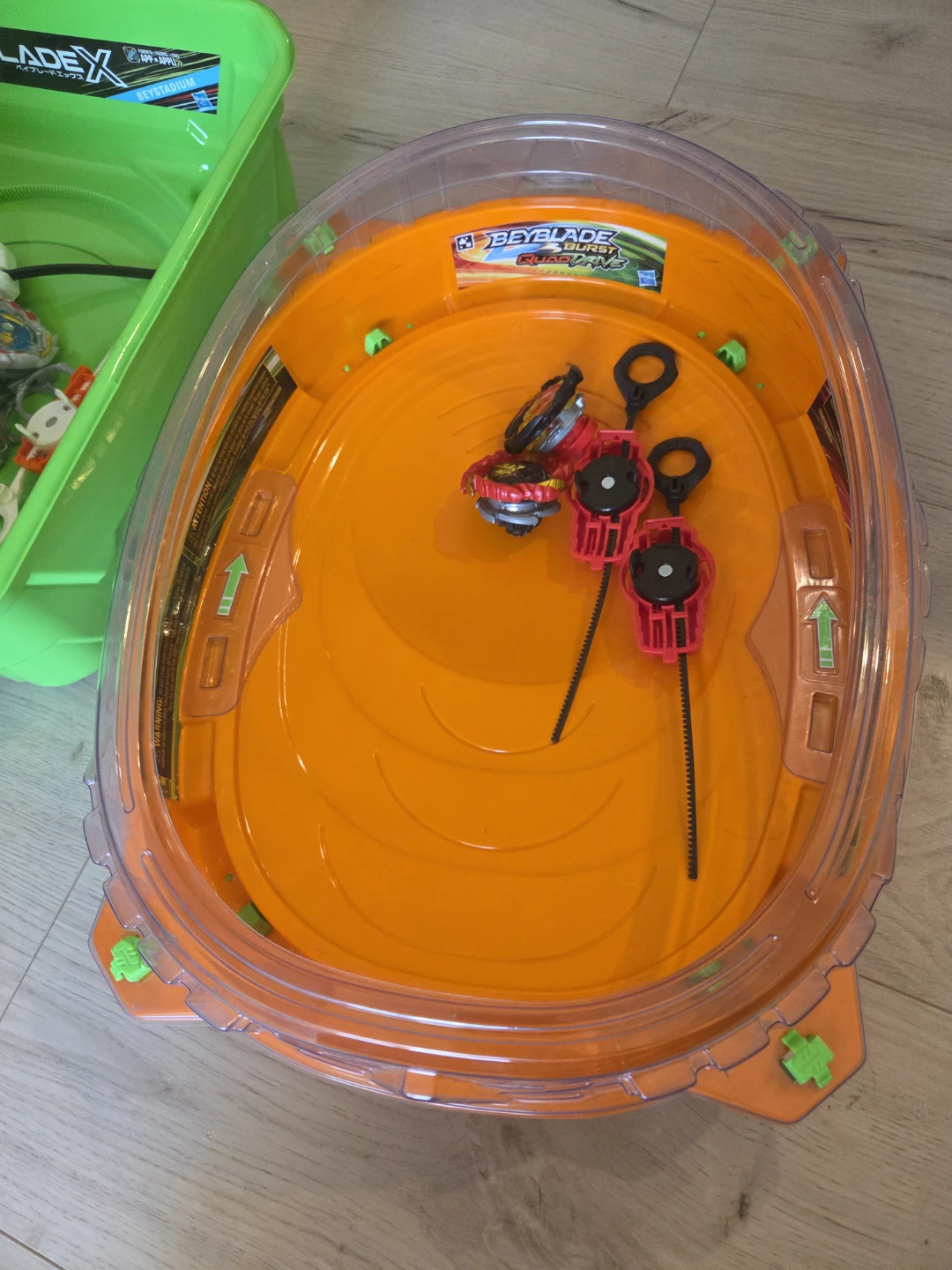 Beyblade X and Burst Stadiums with Beyblades and Launchers - photo 2