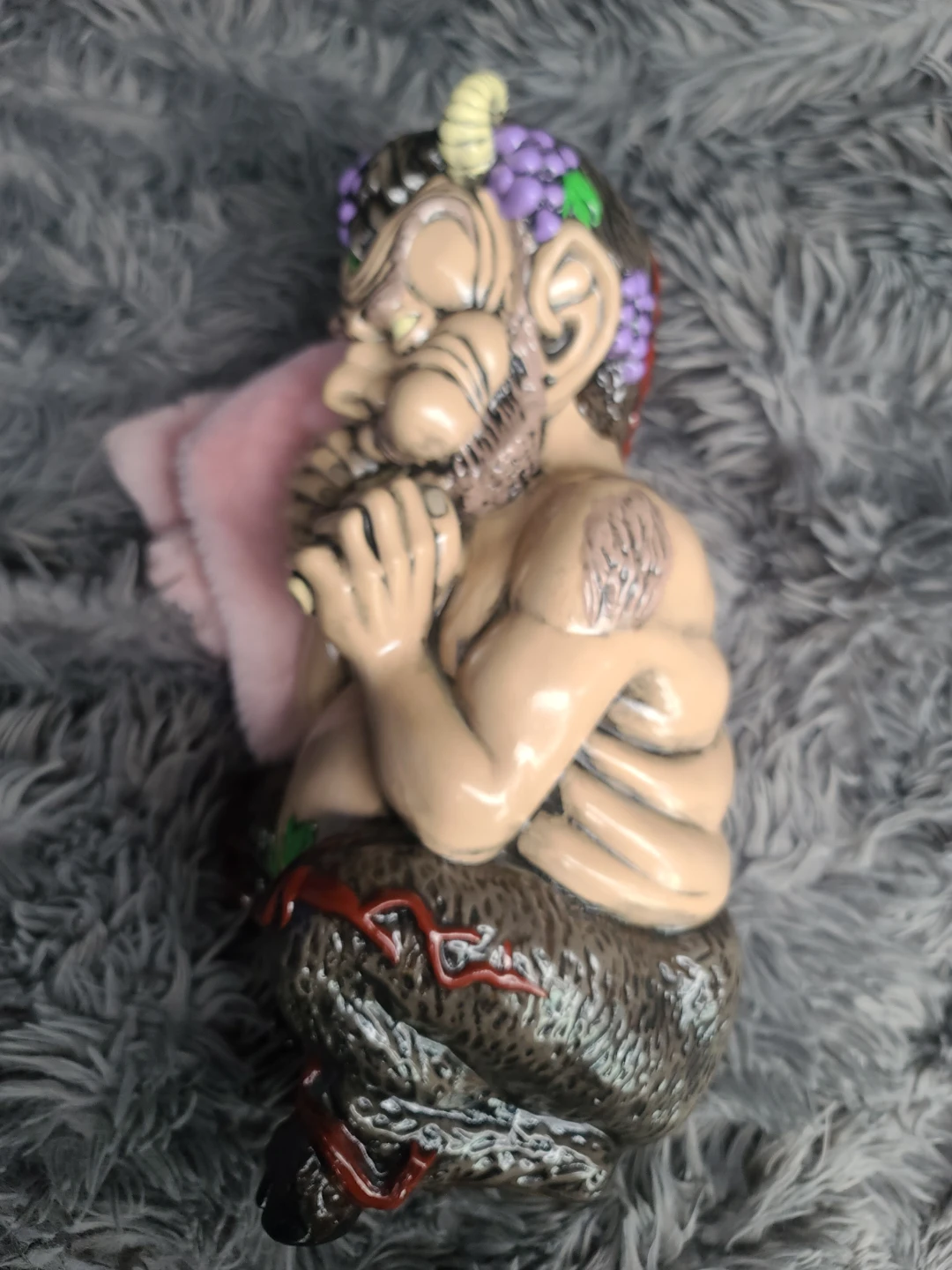 Mythical Creature Figurine with Panpipes - photo 3