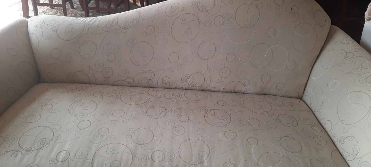 Full sets. Cream Upholstered Accent Chair with Swirl Pattern - photo 2