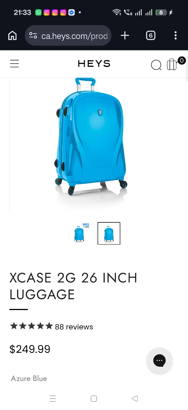 HEYS **Brand New XCASE 2G** Lightweight Luggage - photo 2