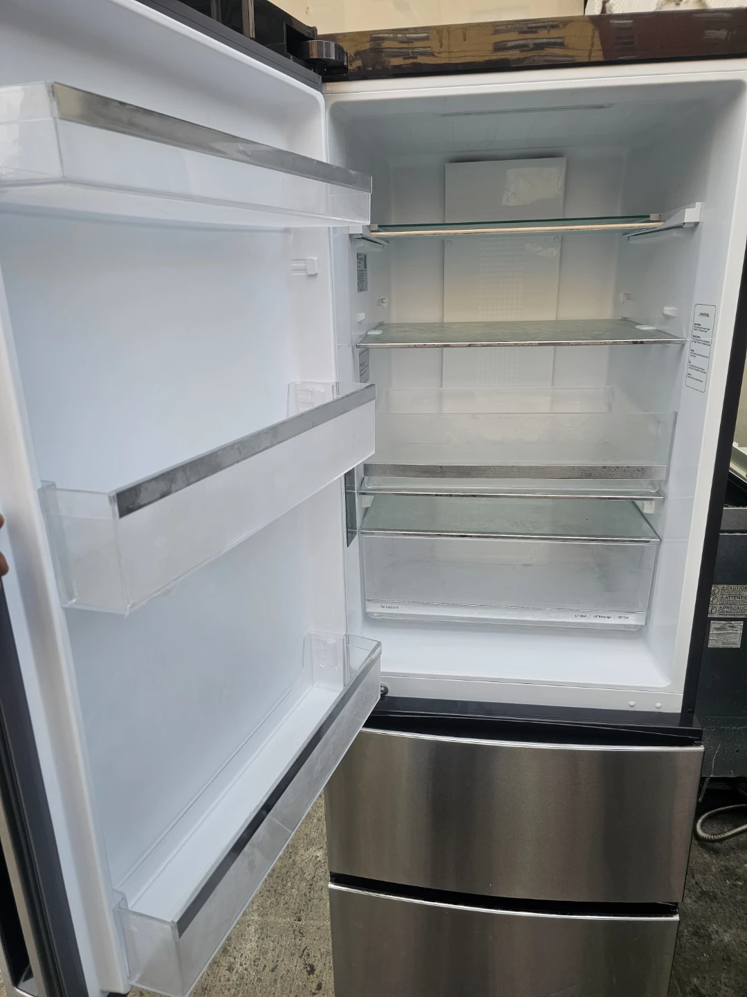 GE 24in wide bottom freezer 4-door Refrigerator - photo 2