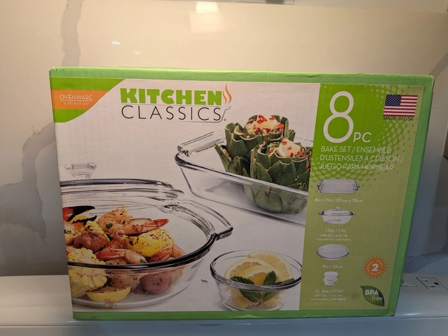 Kitchen Classics 8-Piece Glass Bake Set
