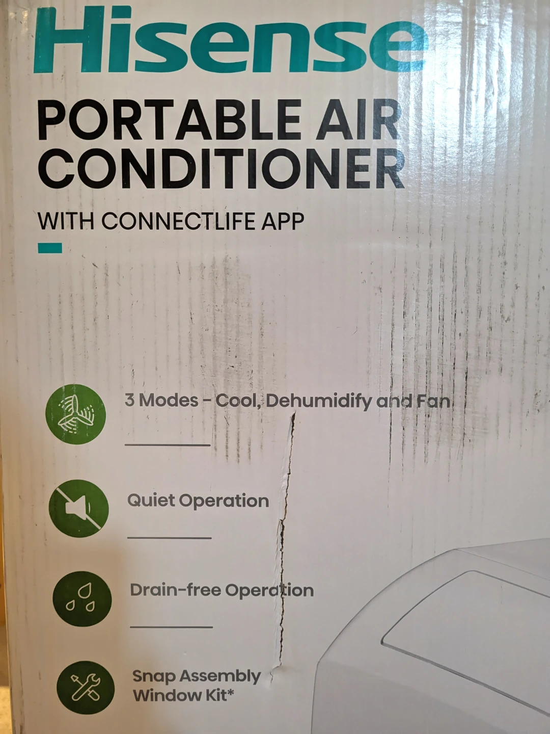 [Like New] Hisense Portable AC 10,500 BTU (SACC 7,000 BTU) - photo 2
