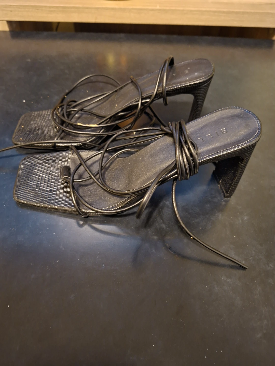 Billini Black Strappy Heels - photo 2