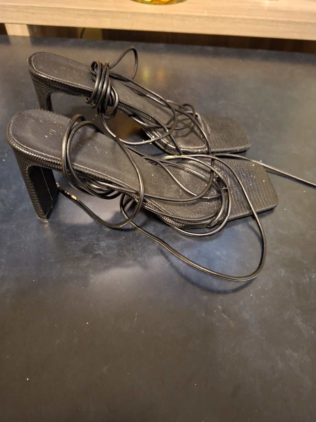 Billini Black Strappy Heels - photo 4