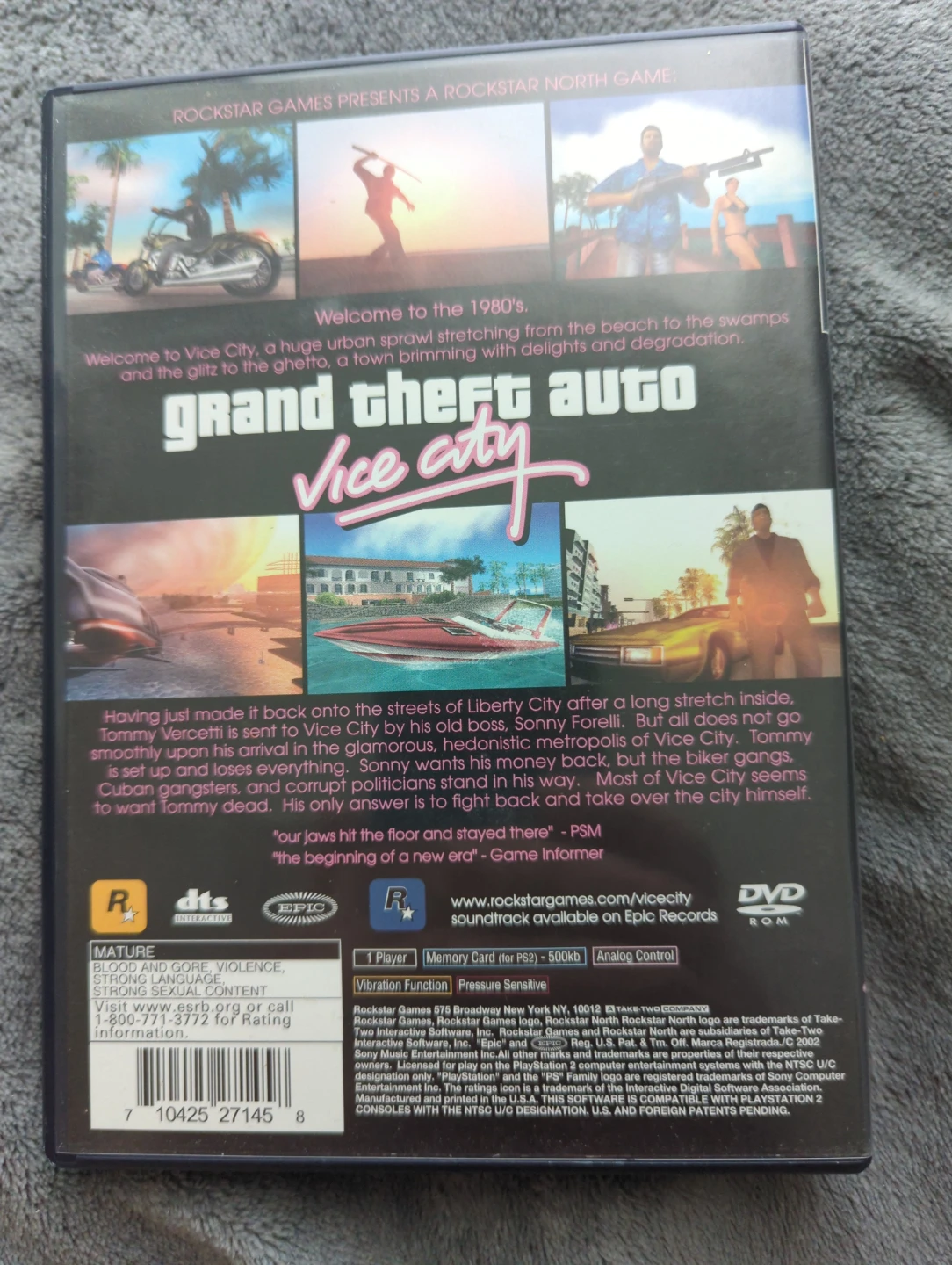 Grand Theft Auto: Vice City PlayStation 2 Game - photo 2