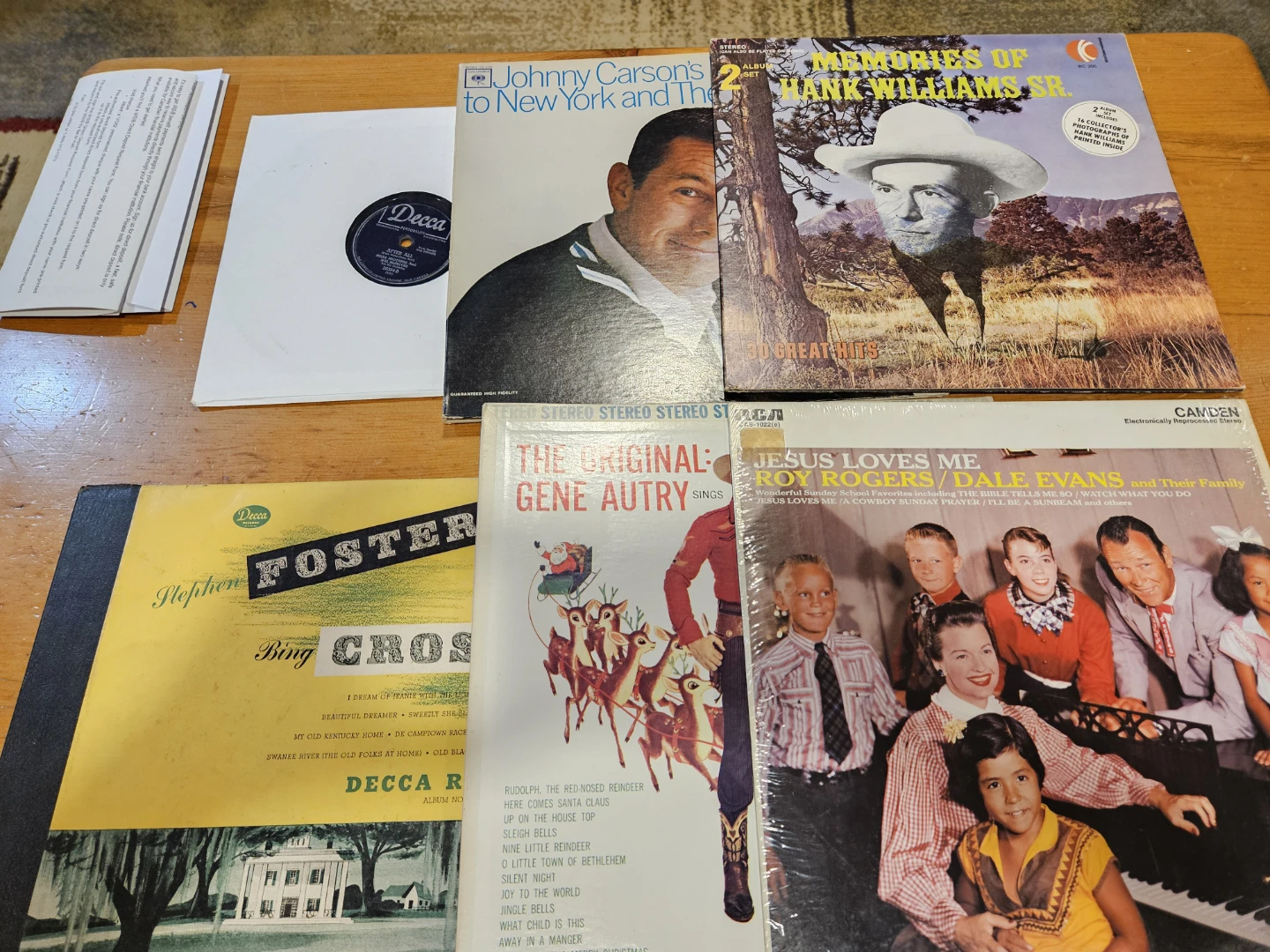Vintage vynil records