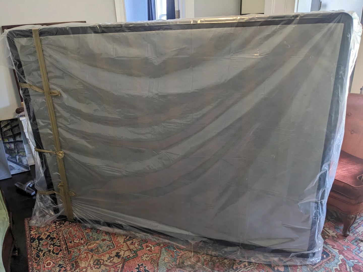 Queen Size Box Spring - Excellent Condition - photo 2