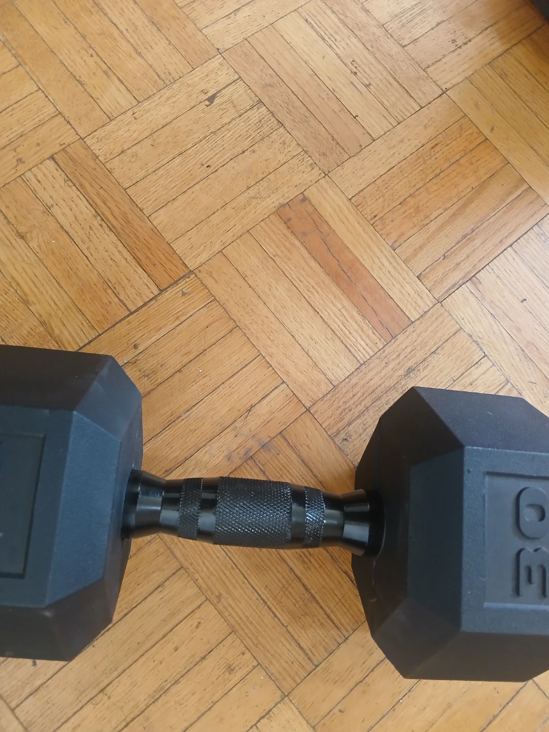 30 lb cast iron Hex Dumbbell - photo 5