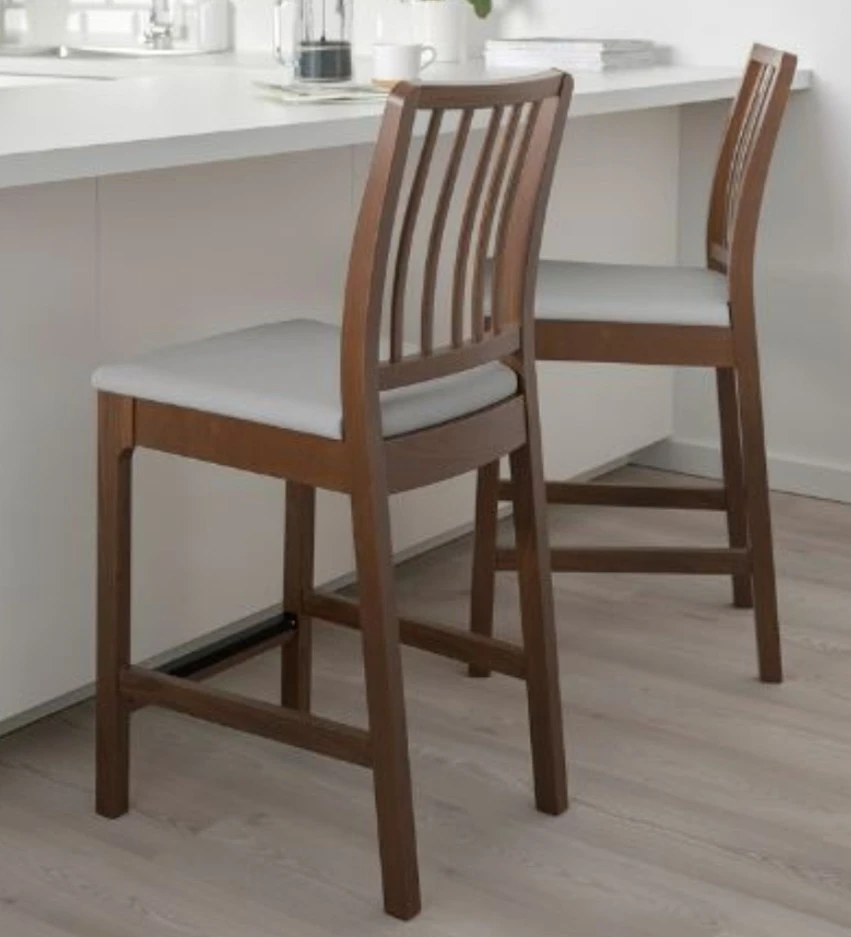Set of 3 Wooden Bar Stools | Ekedalen ikea 62cm - photo 3