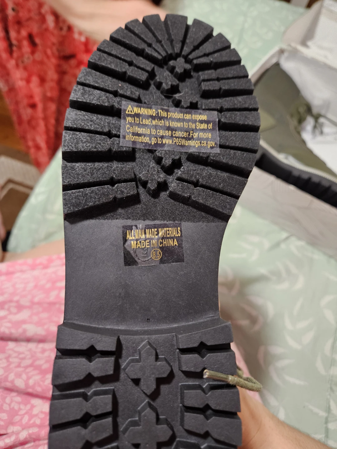 Chase + Chloe Olive Combat Boots Size 8.5 - photo 2