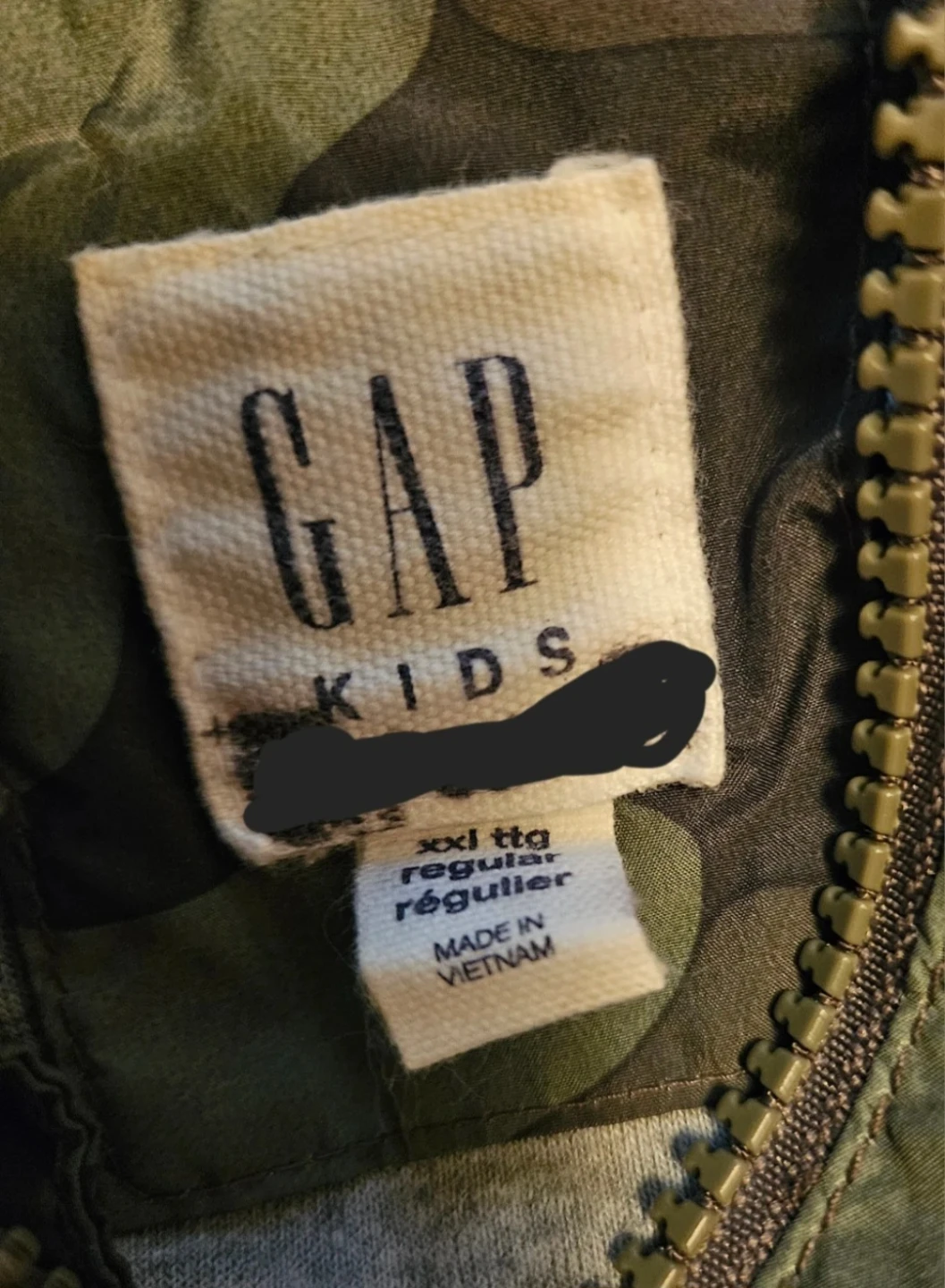 GAP Kids Camo Hooded Jacket Kid size XXL - photo 2
