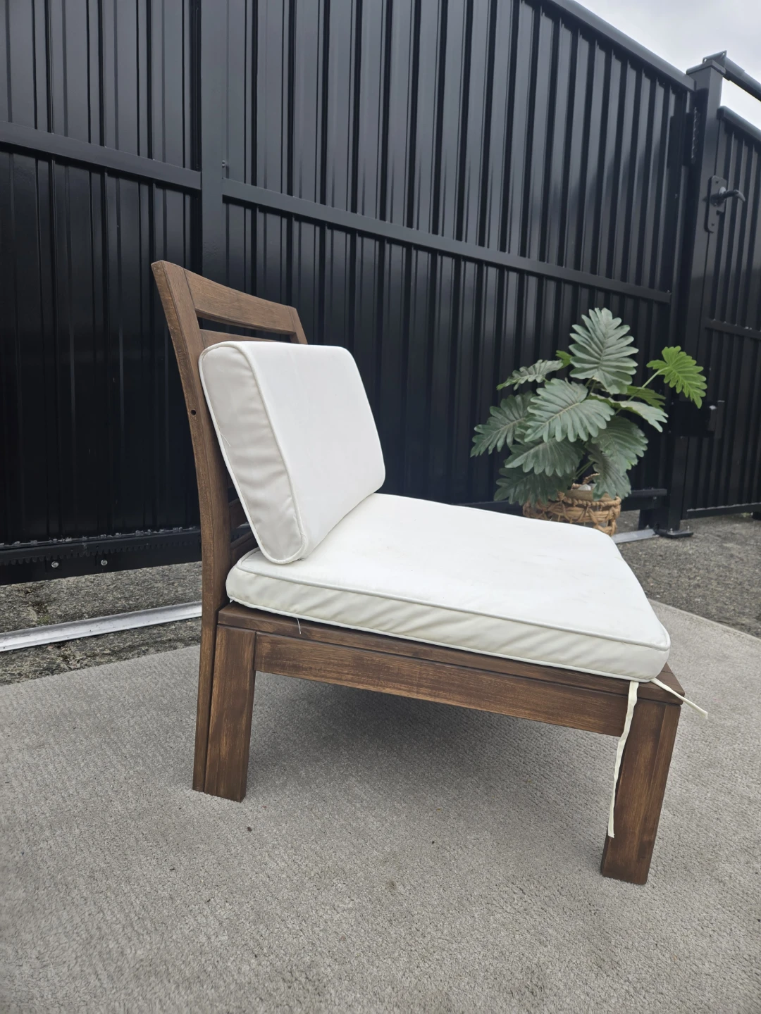 1 ikea applaro outdoor patio lounge chair w cushion - photo 2