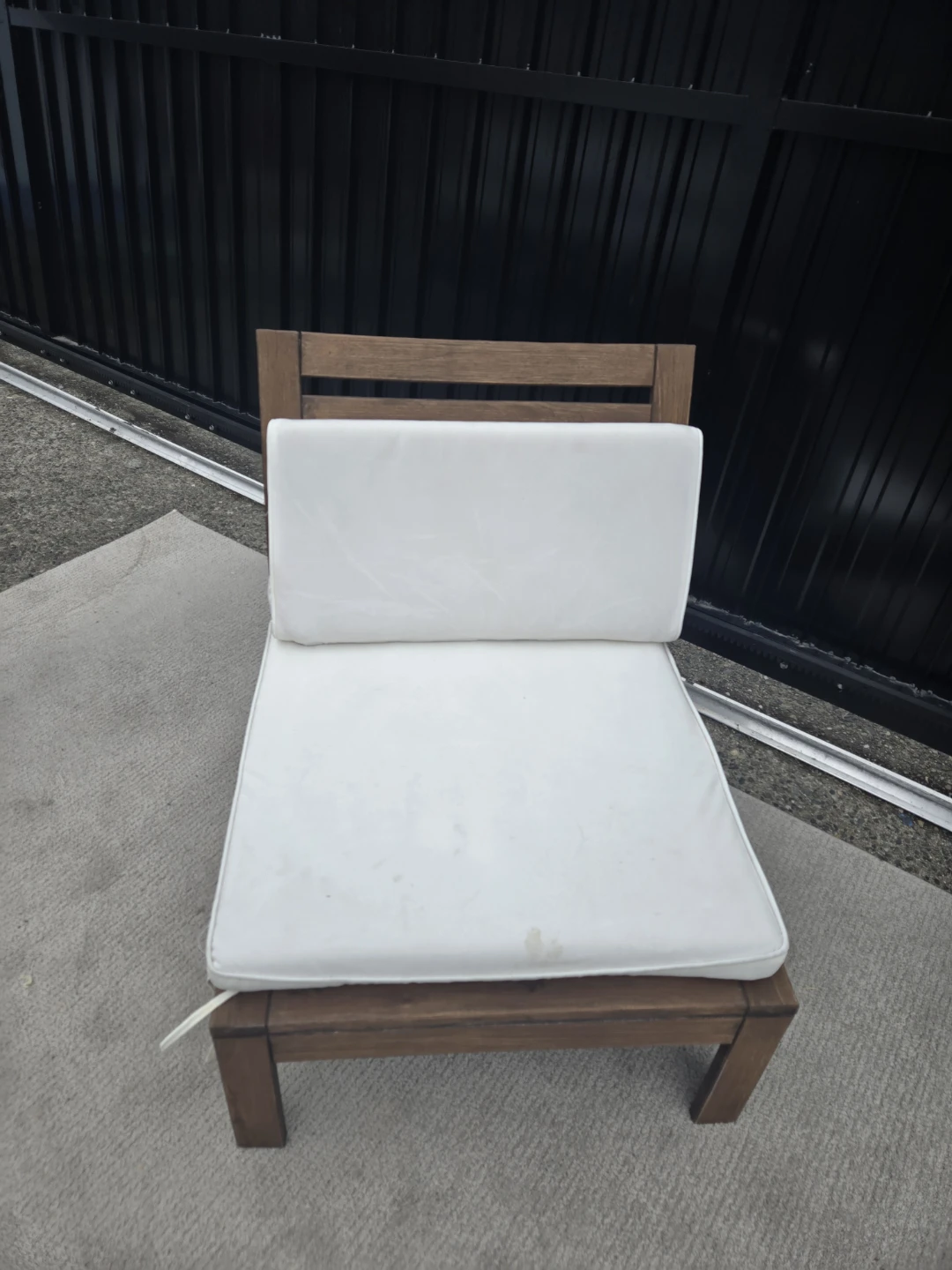 1 ikea applaro outdoor patio lounge chair w cushion - photo 4