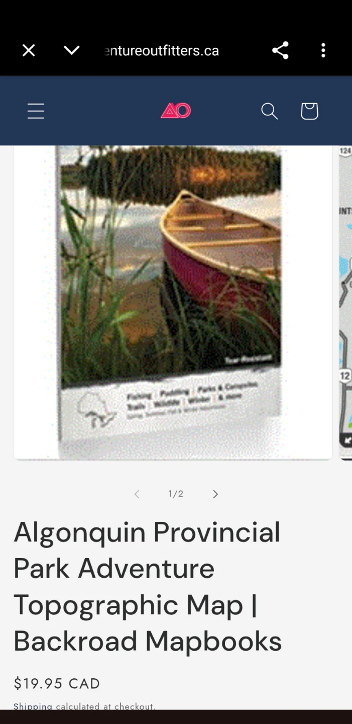 $10 (orig. $22 w tax)  Algonquin Provincial Park Waterproof Map - photo 4