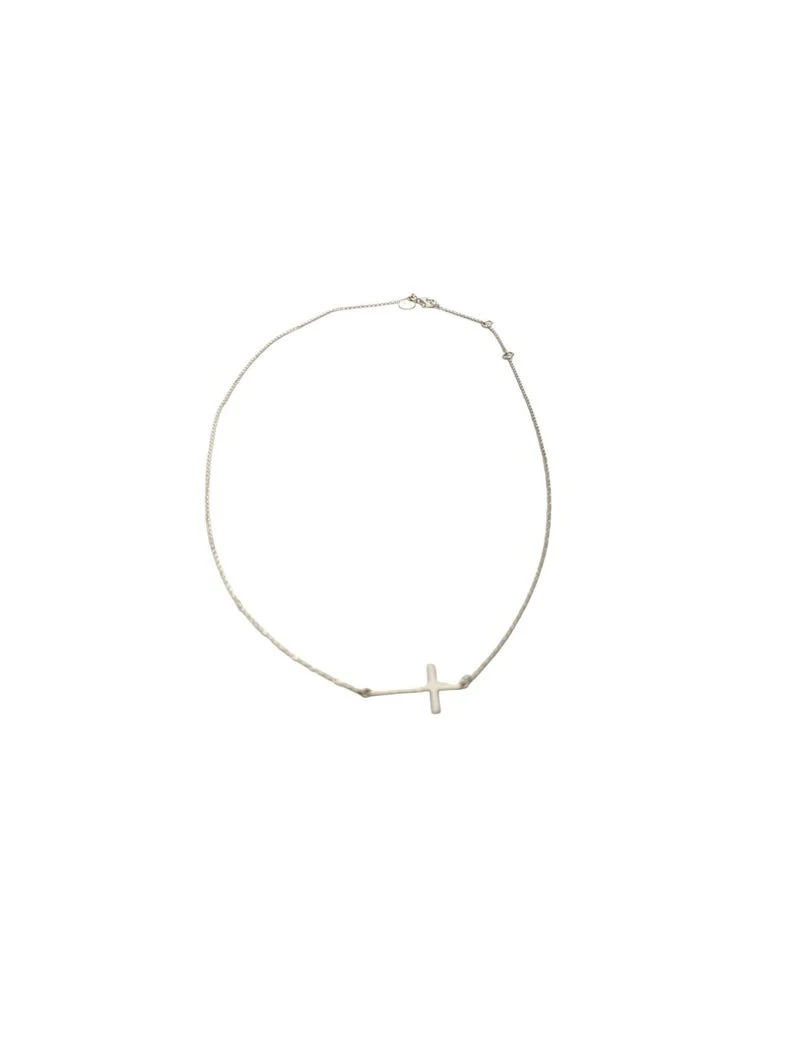 Stella & Dot Sterling Silver 925 Cross Necklace