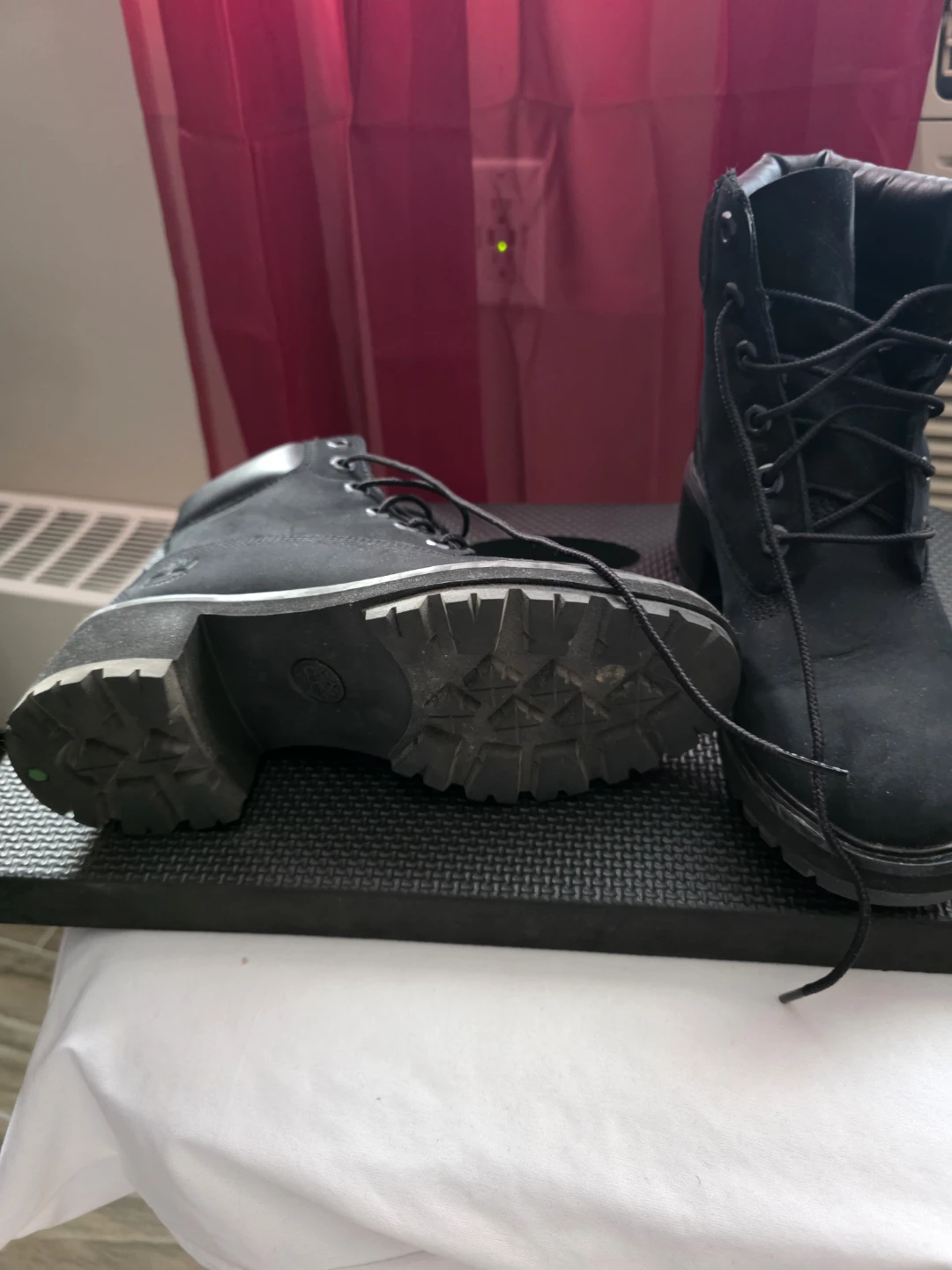 Timberland Women's Black and Wheat Nubuck Lace-Up Boots - photo 2
