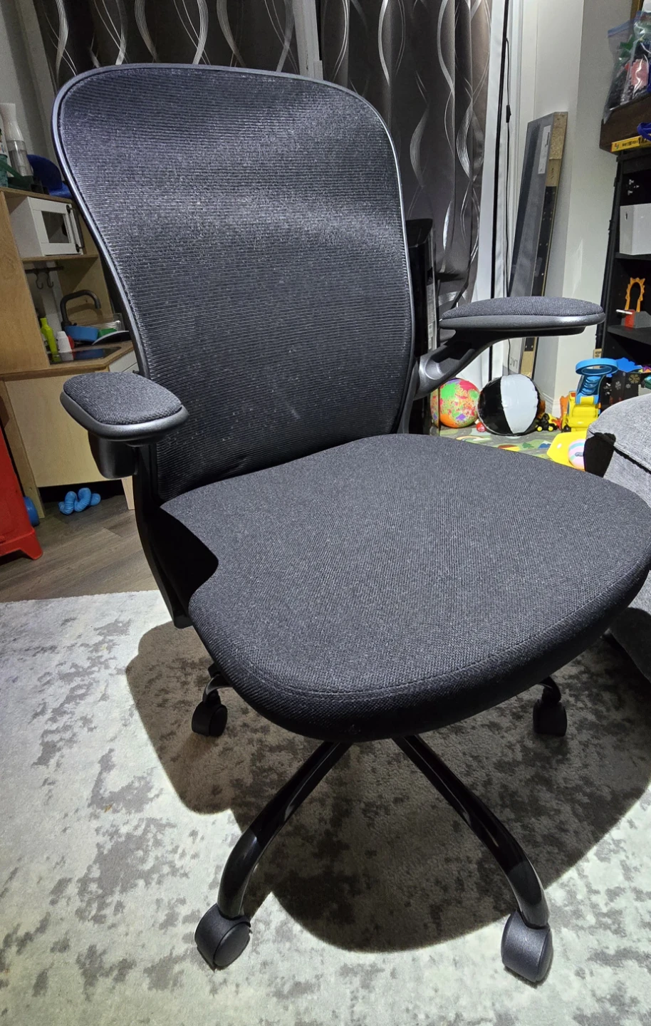 Office Chair with Flip-Up Arms