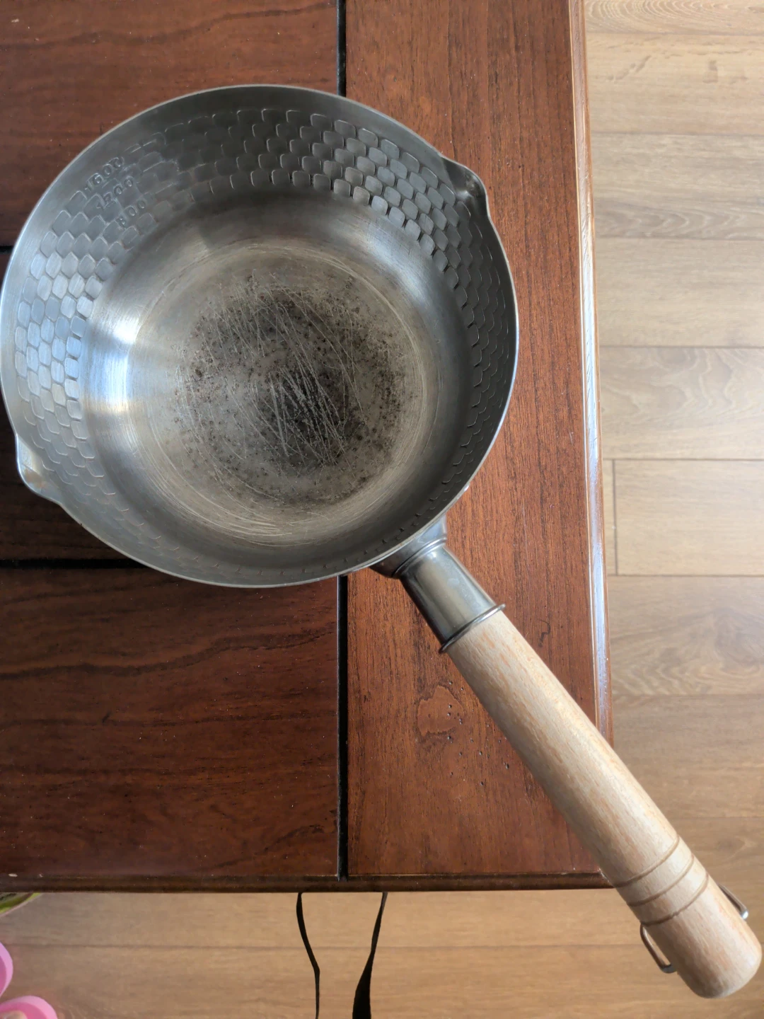 Heavy Stainless Steel Saucepan with Wooden Handle - photo 2