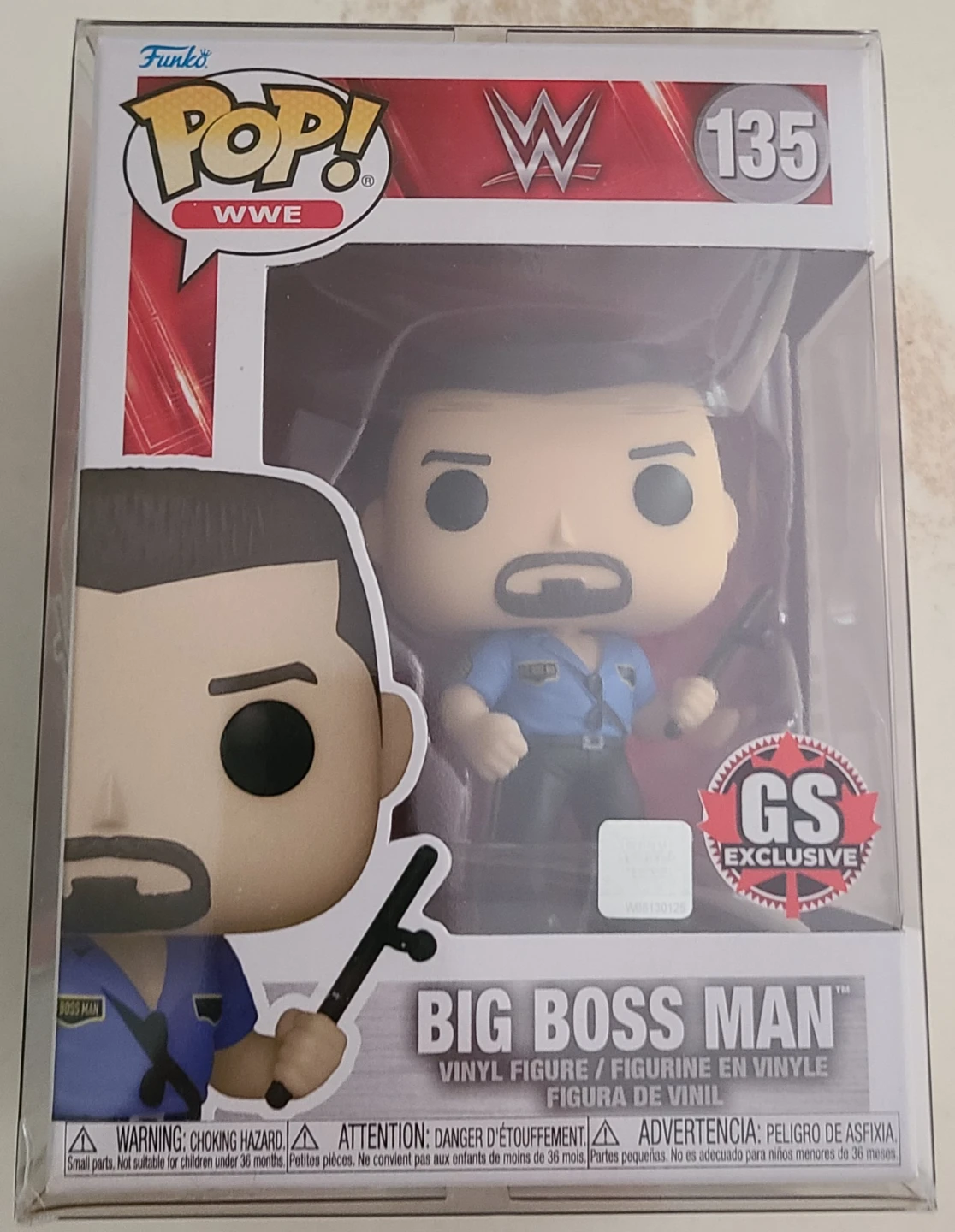 Funko Pop! WWE Big Boss Man #135 Vinyl Figure
