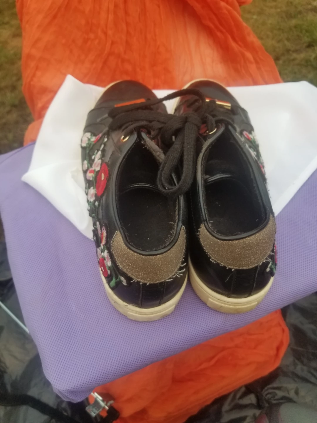 ALDO Women's Black Embroidered Sneakers - photo 3