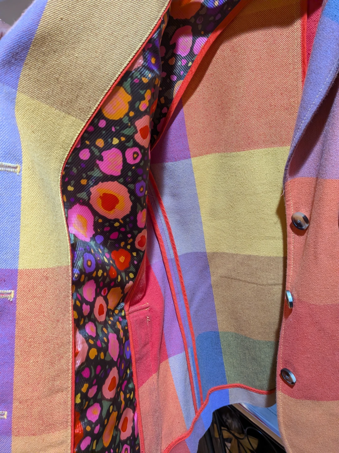 Vintage colour woman's coat 1990 Liz Claiborne - photo 3