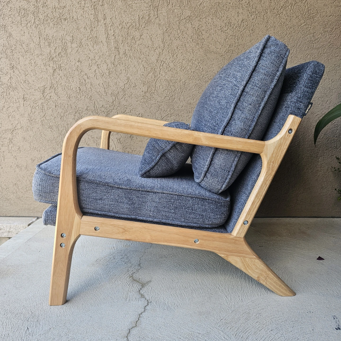 Colamy mid-century Accent Chair with Wood Frame - photo 2