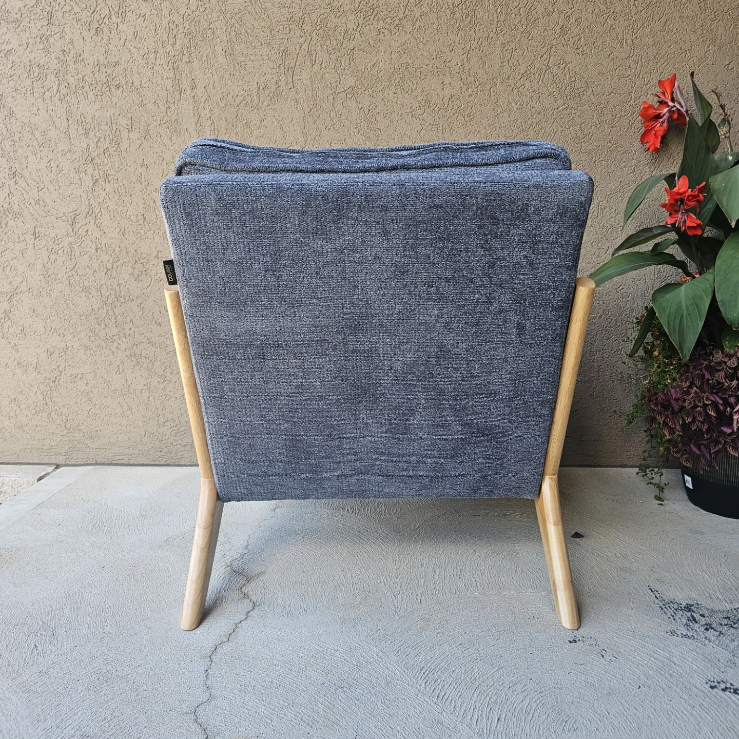 Colamy mid-century Accent Chair with Wood Frame - photo 4