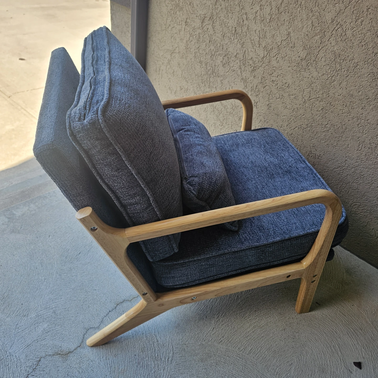 Colamy mid-century Accent Chair with Wood Frame - photo 5