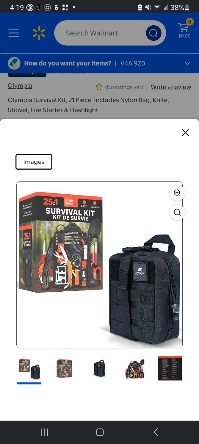 Olympia Survival Kit 21 Piece brand new