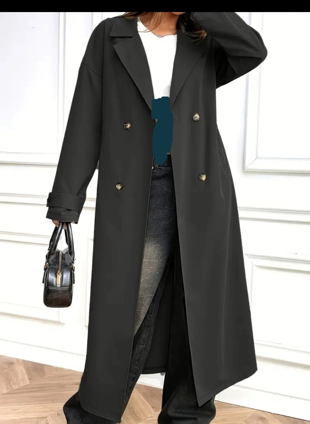 Women's Long Trench Coat Over Size XL