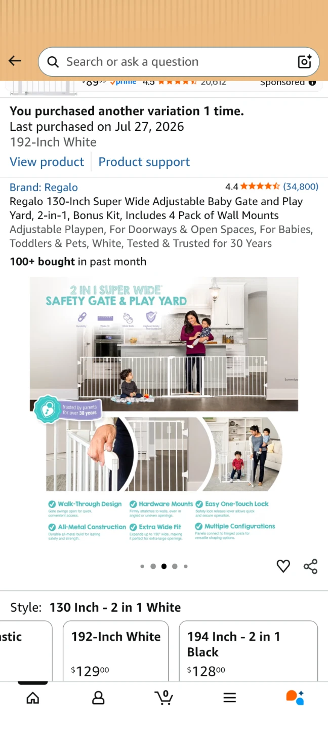 Regalo Baby Gate 6 panels - photo 4