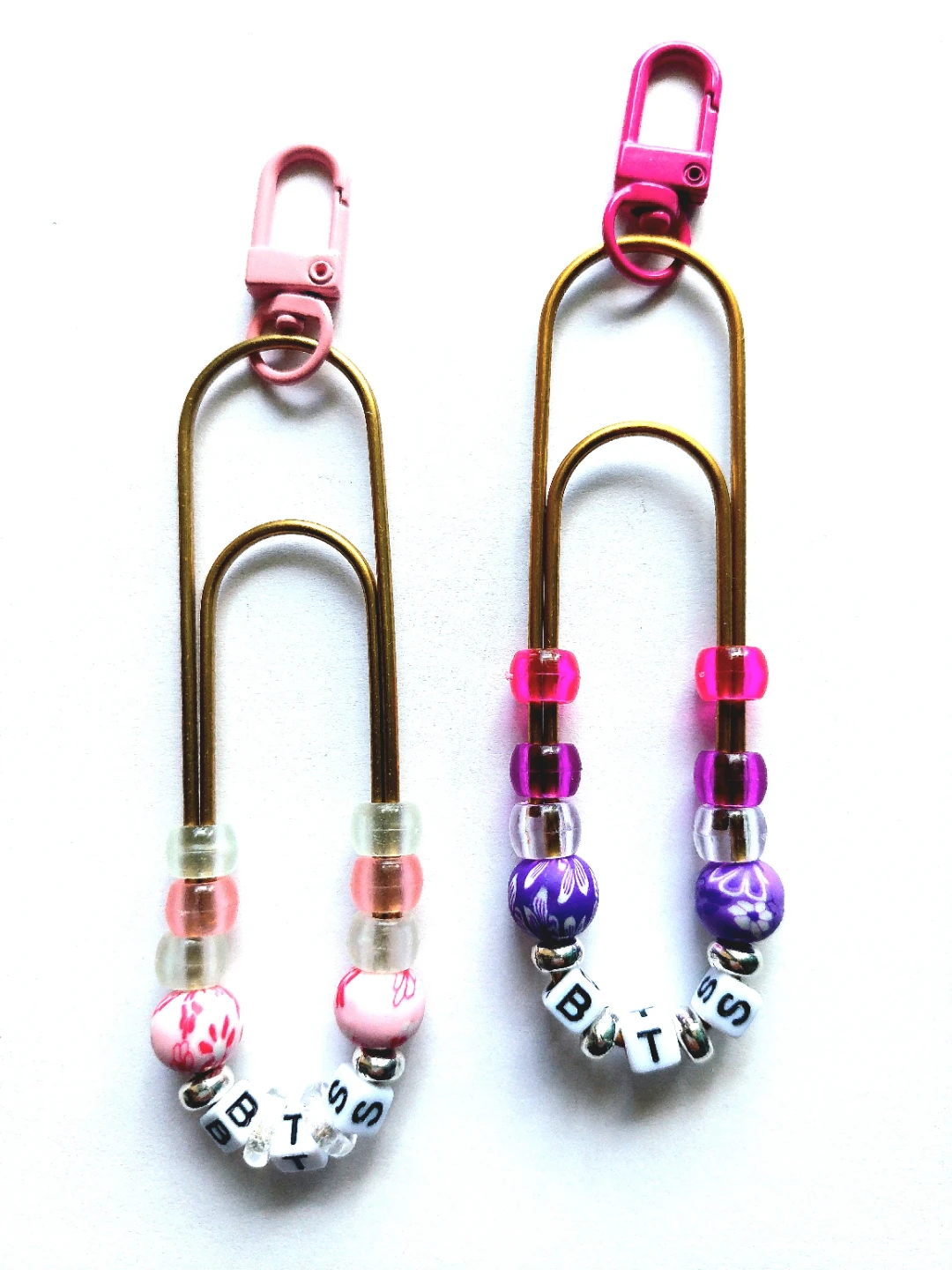 Large BTS themed Paperclip Charm